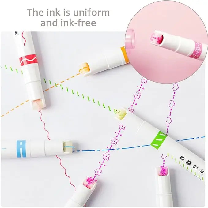 MARCADORES DE RODILLO FIGURAS X 6 UND